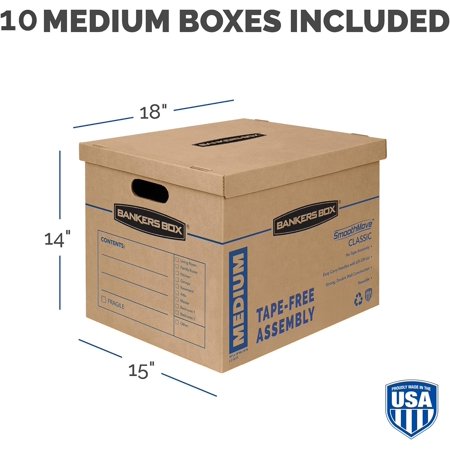 Medium Classic Moving Box 10 Pack