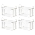 thumbnail image 1 of Medium Clear Plastic Storage Bags with Zipper and Handle for Clothes Moving Dorm Room Organization Wardrobe Storage Containers（4PC）, 1 of 1