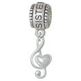 thumbnail image 1 of Medium Clef with Heart - Sister Charm Bead, 1 of 1