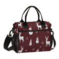 thumbnail image 1 of Medium Cooler Bag Lunch Bag Portable Meal Bag Work Meal Bag Outdoor Meal Bag Travel Meal Bag Picnic Meal Bag Going Out Meal Bag Beautiful Cute Christmas Pattern, 1 of 6