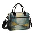 thumbnail image 1 of Medium Cooler Bag Lunch Bag Portable Meal Bag Work Meal Bag Outdoor Meal Bag Travel Meal Bag Picnic Meal Bag Going Out Meal Bag Beautiful Watercolor Forest, 1 of 6