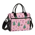 thumbnail image 1 of Medium Cooler Bag Lunch Bag Portable Meal Bag Work Meal Bag Outdoor Meal Bag Travel Meal Bag Picnic Meal Bag Going Out Meal Bag Christmas Tree Seamless Cute, 1 of 6