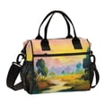 thumbnail image 1 of Medium Cooler Bag Lunch Bag Portable Meal Bag Work Meal Bag Outdoor Meal Bag Travel Meal Bag Picnic Meal Bag Going Out Meal Bag Watercolor Yellow Sky, 1 of 6