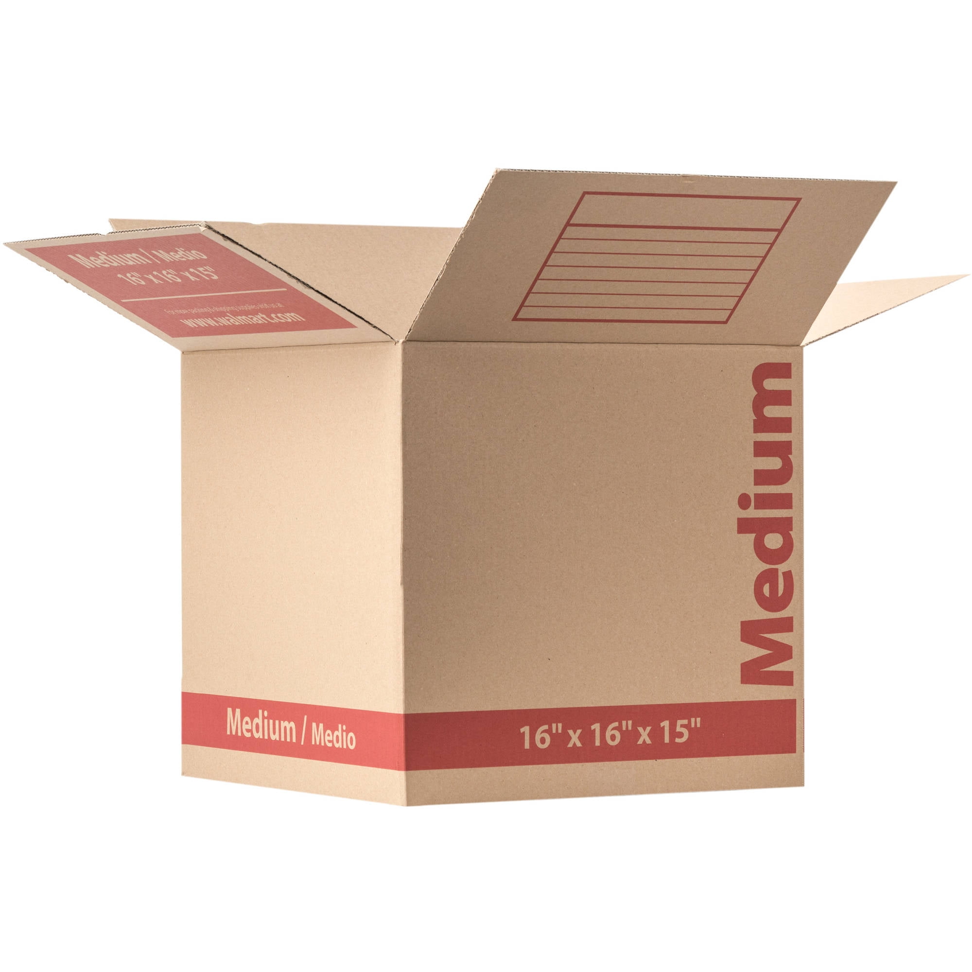 Pen + Gear Pl 16x16x15 Moving Box Unfolded