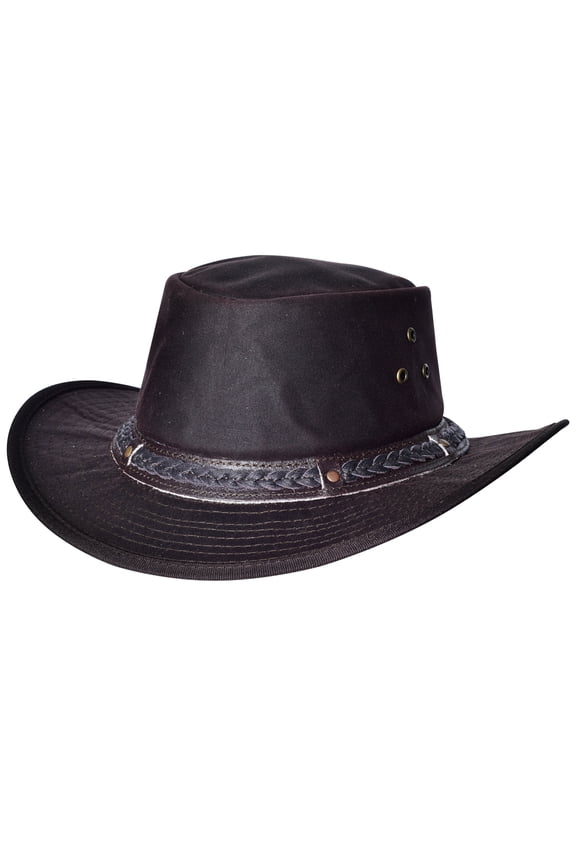 Medium Crazy Horse Cow Suede Chocolate Brown Cowboy Hat Hilason