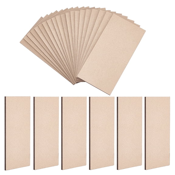 Medium Density Fiberboard (MDF) Sheet for DIY Miniatures Model Display Base Display Pedestals Rectangle BurlyWood 99.5x49.5x2.5mm for DIY