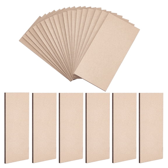 Medium Density Fiberboard (MDF) Sheet for DIY Miniatures Model Display Base Display Pedestals Rectangle BurlyWood 99.5x49.5x2.5mm
