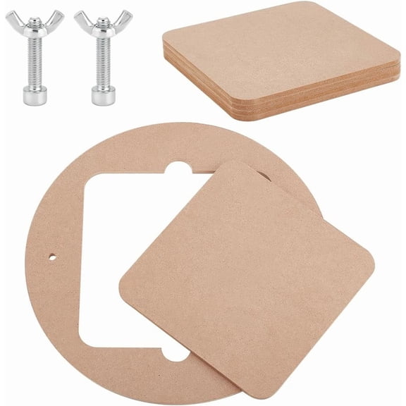 Medium Density Fiberboard ( Portable Clay Wedging Board with Built for Clay Crafts Arts Ceramics Pottery Tools Flat Round BurlyWood DIY