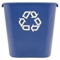thumbnail image 1 of Medium Deskside Recycling Container, Rectangular, Plastic, 28.13 Qt, Blue | Bundle of 10 Each, 1 of 6