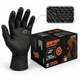 Medium Disposable Work Gloves, 10 Mil Thick, Puncture-Resistant, Latex ...