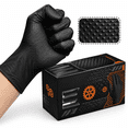 Medium Disposable Work Gloves, 10 Mil Thick, Puncture-Resistant, Latex ...