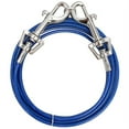 thumbnail image 1 of Medium Dog Tie Out Vinyl Coated Outdoor Cable Restraint Holds 35lbs Pick Length (10ft), 1 of 2
