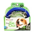 thumbnail image 1 of Medium Dog Tie Out Vinyl Coated Outdoor Cable Restraint Holds 35lbs Pick Length (30ft), 1 of 3