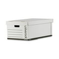 thumbnail image 1 of Universal 9522101 Medium-Duty Easy Assembly Legal File Storage Box - White (12/Carton), 1 of 8