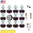 Medium Duty Furniture Levelers Height Adjustable Protection Set of