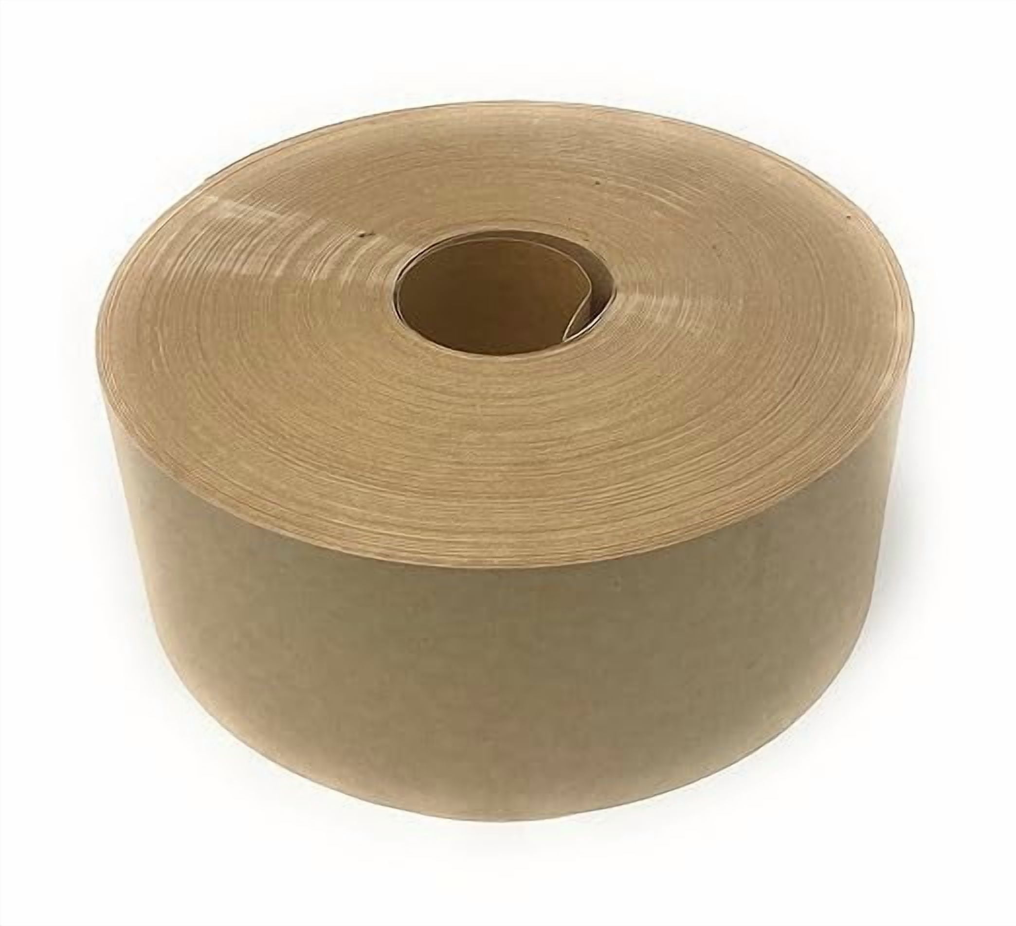 Medium Duty Non-Reinforced Water Activated Paper Gummed Tape Eco-Friendly, High-Tack Adhesive, Recyclable, Natural Color, 2.75" x 600'
