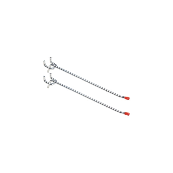 Medium Duty Safety Tip Straight Pegboard Hook - Pack of 12  Residential Use, Standard Application