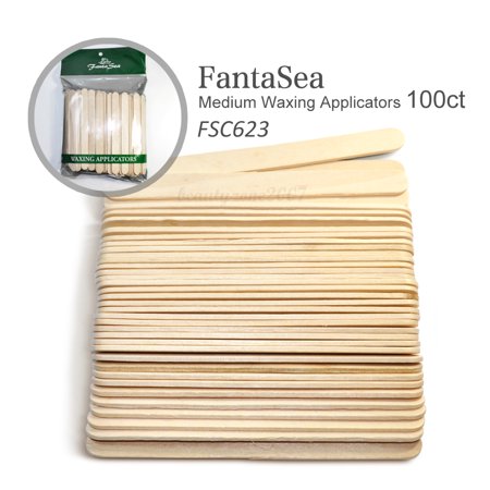 FANTASEA WAXING APPLICATOR STICK - 100 PC MEDIUM