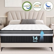 Memory Foam Mattresses, 14 King Size Mattress in a Box, Medium Firm, Motion Isolation, Strong Support & Pressure Relief, CertiPUR-US