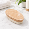 Body Type Plan Medium Firm Mixed Bristle Hairbrush, Light Oak Wooden Body for All Hair ...