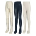 thumbnail image 1 of Medium Fleck Cable Knit Ivory Blue Ivory Tights- 3 Pk, 1 of 1