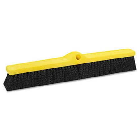 Rubbermaid Commercial Products Medium - Broom head - polypropylene bristles - plastic - black