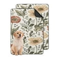 thumbnail image 1 of Medium Floral Pattern Washable Puppy Pads 2-Count, 24x35 Inch Reusable Potty Training Mats, Highly Absorbent Dog Pad for Crate and Floors, 1 of 8