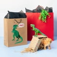 thumbnail image 1 of Medium Gift Bag Birthday T-Rex Hooray Dinosaur Party Bag, Multicolor, 12.75" x 10" x 5", 1 of 3
