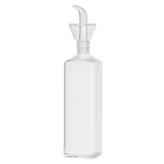 Medium Glass Oil and Vinegar Bottle, 19cm No-Funnel Design