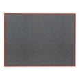 thumbnail image 1 of Medium Grey fabric corkboard with cherry wood frame 48' x 36', 1 of 1