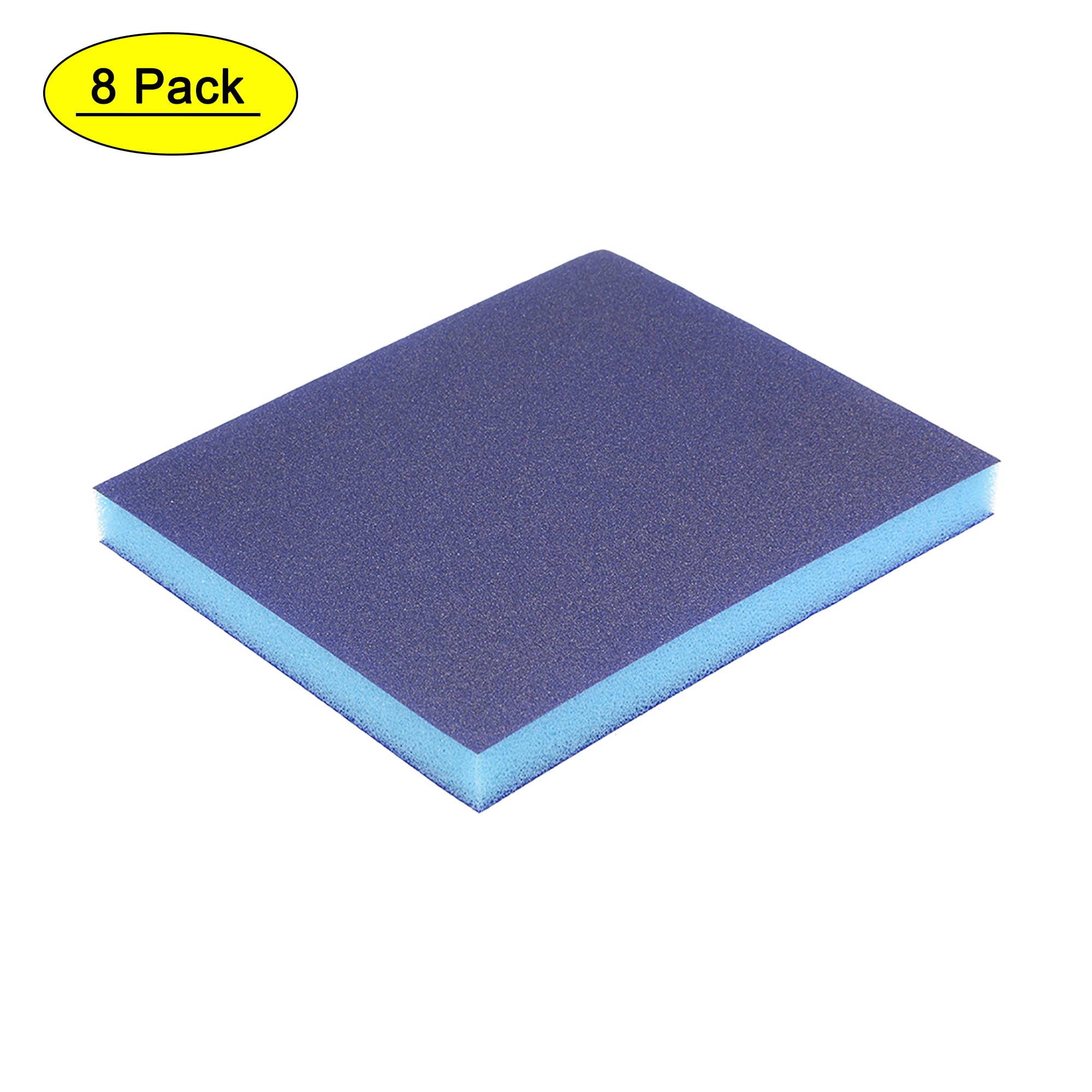 3M Flexible Performance Microfine Sanding Sponge 1200 Grit, 5.5 in x 2.75  in x 0.187 in, 2-Pack