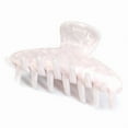thumbnail image 1 of QinGoo Medium Hair Claw Clip for Women Non-Slip Thick Hair Accessory 1 Count, 3.3 Inch, White, 1 of 5