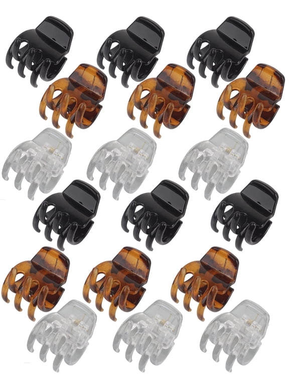 Medium Hair Clips, 18 Pcs 1.38 Inch Hair Claw Clips Medium Size, No-Slip Jaw Clips, Hair Clips Medium for Women and Girls