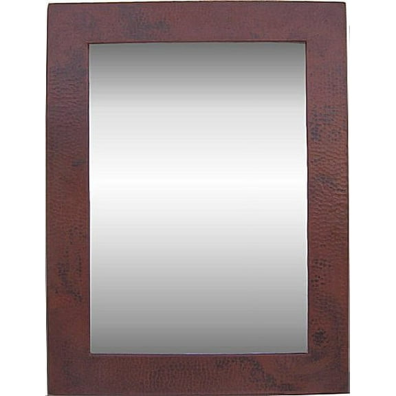 Medium Hammered Copper Mirror