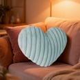 thumbnail image 1 of Medium Heart Pillow for Women - 16x13 Inch Pink Fluffy Throw Pillow, Valentine's Gift & Bedroom Home Decor, 1 of 9