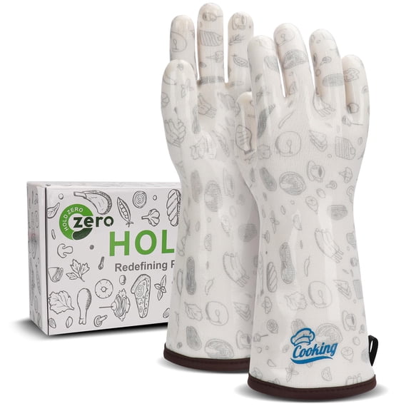 Medium Heat Resistant Waterproof Silicone Oven Gloves For Cooking Grilling Baking