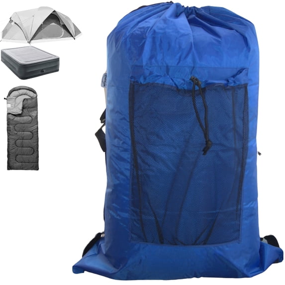 Tent Bag. For Inflatable Mattress, Flip, Bleacher, Booster Seat, Dog Bed, Moving 24”x14” ROYAL BLUE