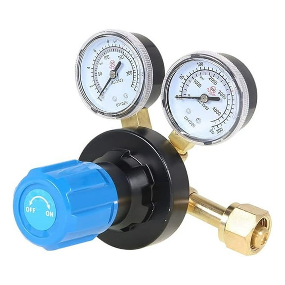 Medium/Heavy Duty Oxygen Regulator Welding Gas Gauges CGA 540 145PSI Delivery Range