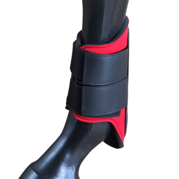 Medium Hilason Western Horse Tack Protective Pvc Ankle Leg Boot Red