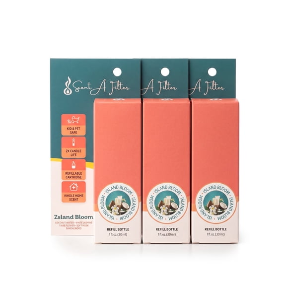 Scenta Filter Island Bloom Plug In Air Freshener Refill Bottle, Medium Home Kit