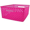 thumbnail image 1 of Medium Hot Pink Woven Basket, 1 of 1
