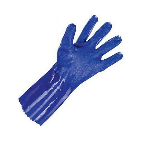 SAS Safety Corp. 6552 Dipped Gloves, Medium, PVC, Blue Pair
