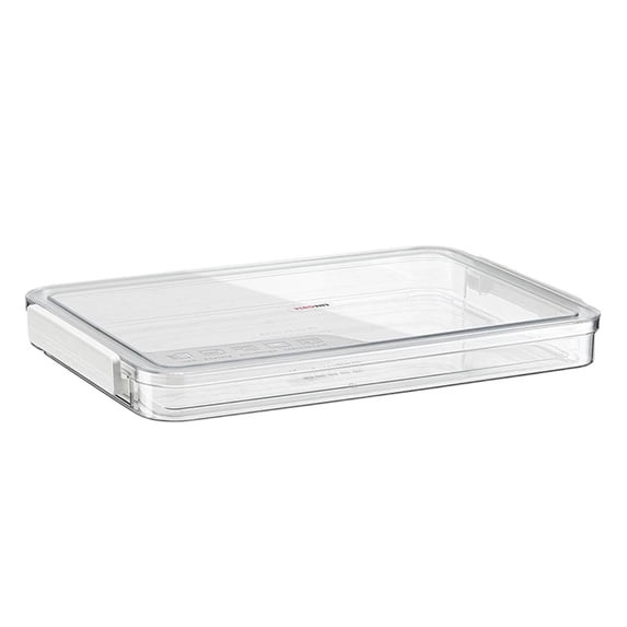 Medium Latching Storage Bin, Plastic Storage Container with Lid, Stackable Under Bed Organizer for Linens, Craft Supplies, Seasonal Decor, A Document Storage Box