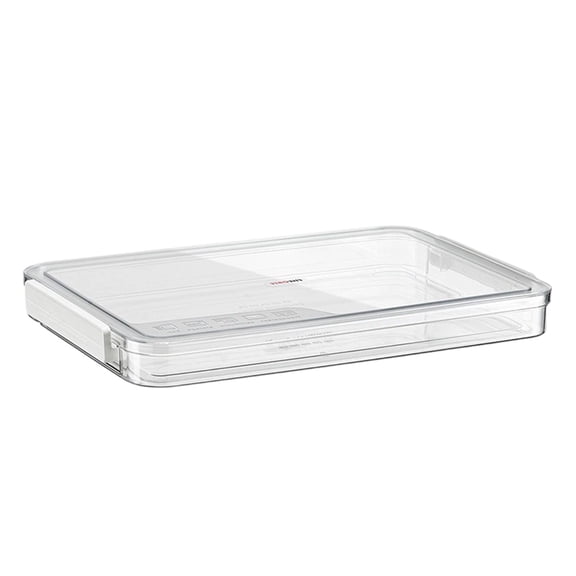 Medium Latching Storage Bin, Plastic Storage Container with Lid, Stackable Under Bed Organizer for Linens, Craft Supplies, Seasonal Decor, A Document Storage Box