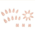 thumbnail image 1 of Medium Length French Tip Nails with Inner Glue for Easy Application - for Stylish Manicures, 1 of 6