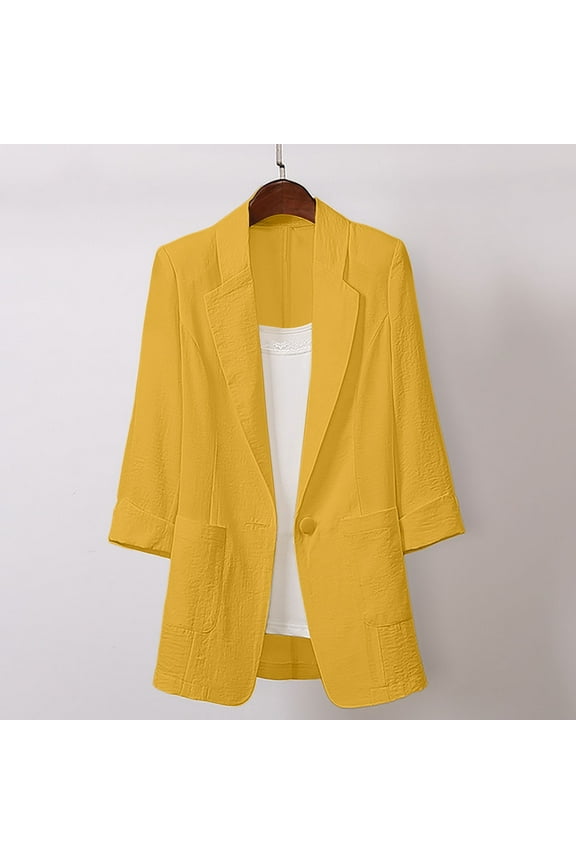 Medium Length Large Size Suit Jacket Korean Version Loose Casual Fashion Small Suit Women Lightweight down Coat Womens Tall down Jackets Bear Robe Mid Weight Womens Jacket Vintage Coats for Women