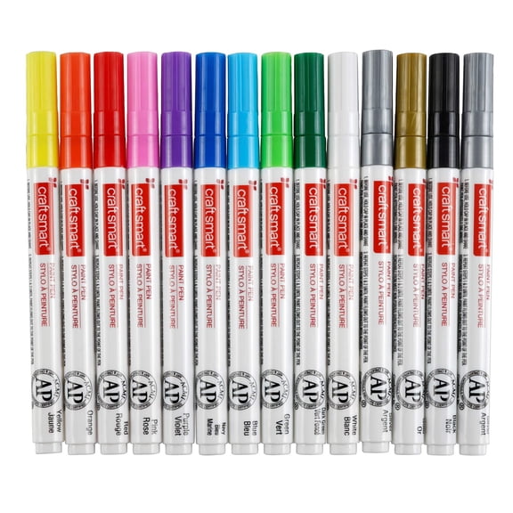 Medium Line Tip Paint Pen Set by Craft Smart 14ct