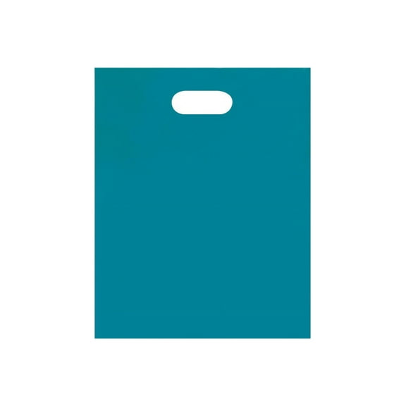 SSWBasics Teal Bags - Medium Low Density Merchandise Bags 12x15 Teal Bag Case of 1000