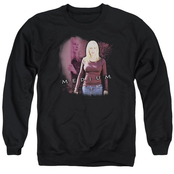 Medium Medium Adult Crewneck Sweatshirt Black