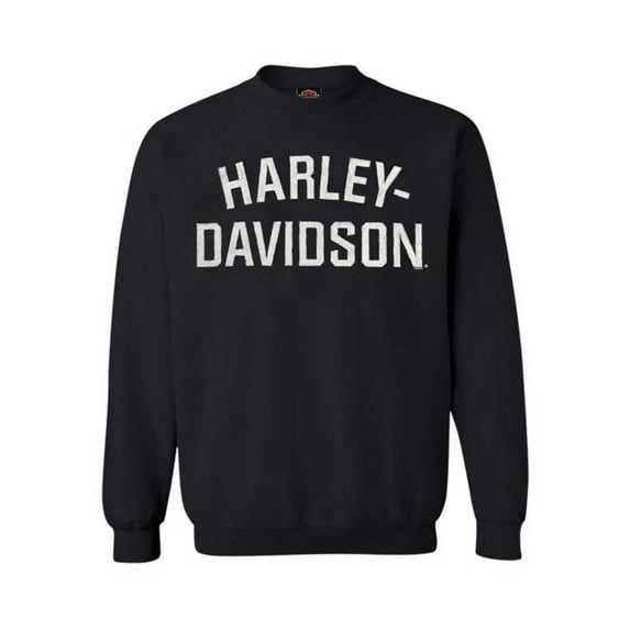 Medium Men's Heritage Pullover Crew Sweatshirt Black H-D (M) 30296636